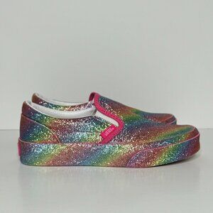 Vans Classic Slip-On Glitter Rainglow Rainbow (VN0A5KXMRNC) Little Kids Sneaker